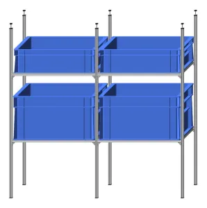 Regał 60x40x2+I- 2 półki 