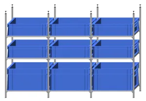 Regał 60x40x3+I- 3 półki  