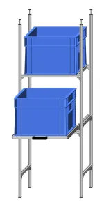 Regał z szufladami 40x30 - 1 półka / 1 szuflada